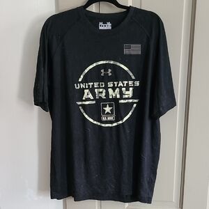 Under Armour Men's Black Army T-Shirt